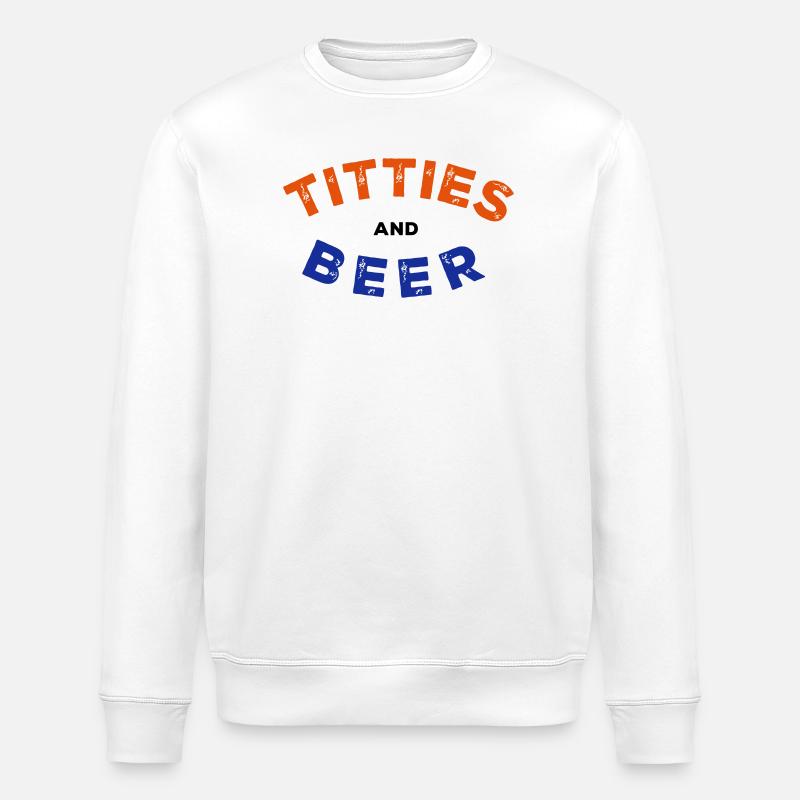 T*tties and Beer - Stanley/Stella Unisex Bio-Sweatshirt ROLLER - Weiß