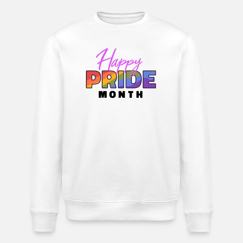 Happy Pride Month - Sweat bio ROLLER Stanley/Stella Unisexe - blanc