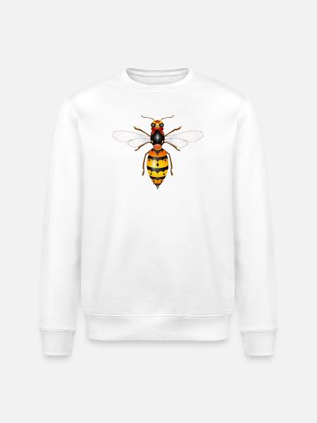 Dessin d’un frelon fascinant - Sweat bio ROLLER Stanley/Stella Unisexe - blanc