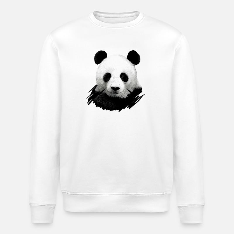Panda - Stanley/Stella Unisex Bio-Sweatshirt ROLLER - Weiß