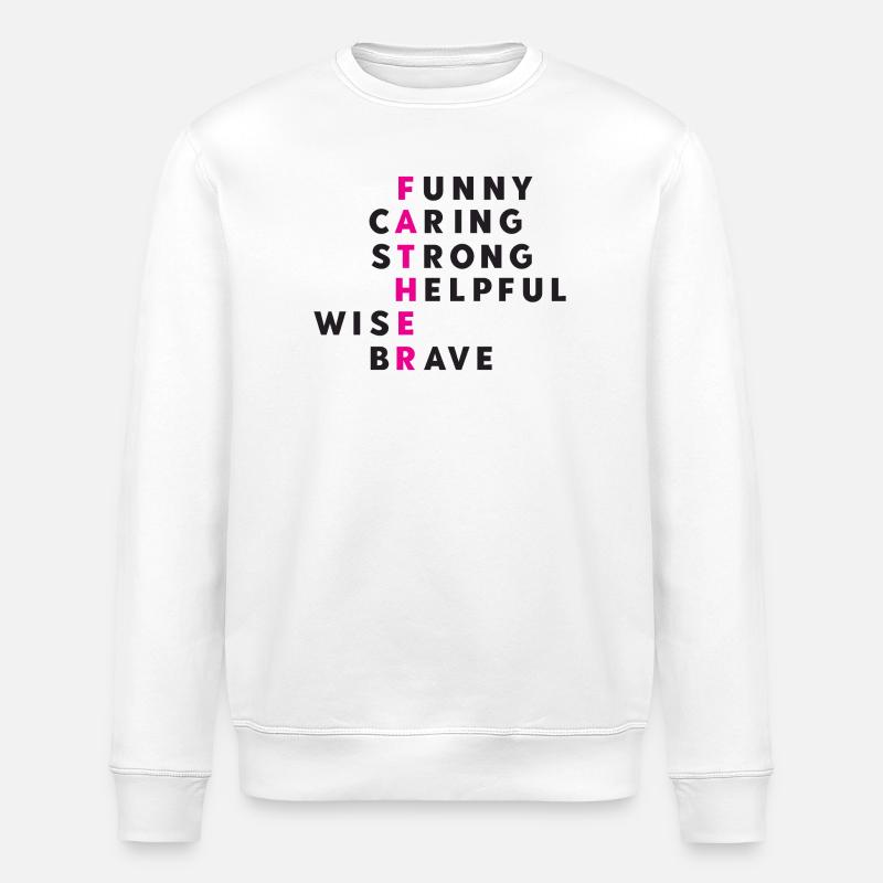 Meilleur papa de tous les temps - Sweat bio ROLLER Stanley/Stella Unisexe - blanc