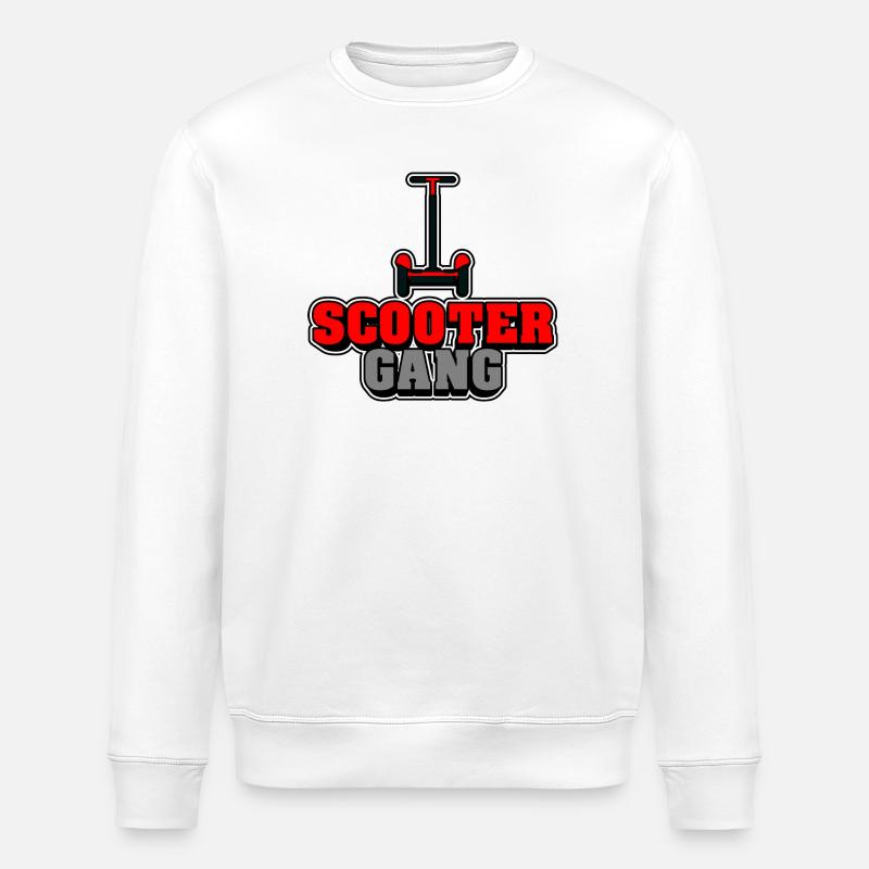 Bande de scooters - Sweat bio ROLLER Stanley/Stella Unisexe - blanc