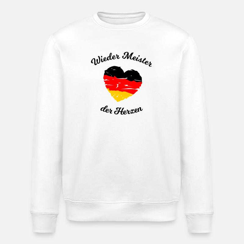 Fußball Deutscher Meister der Herzen - Stanley/Stella Unisex Bio-Sweatshirt ROLLER - Weiß