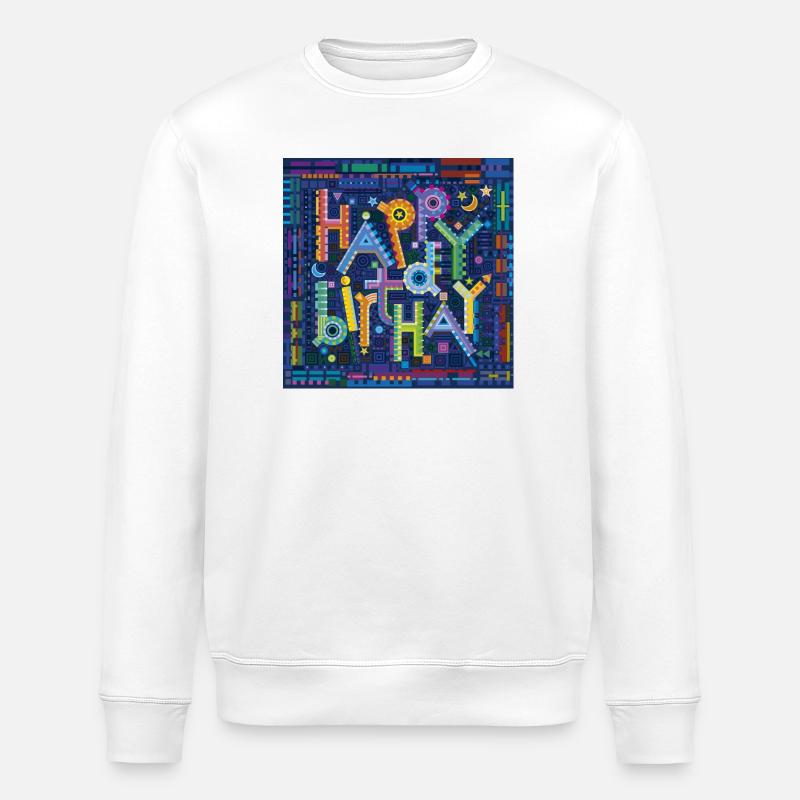 The Birthday Theme - Stanley/Stella Unisex Bio-Sweatshirt ROLLER - Weiß
