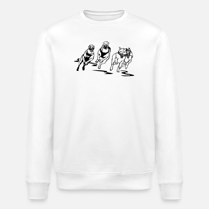 Whippets - Stanley/Stella Unisex Bio-Sweatshirt ROLLER - Weiß