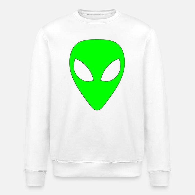 Alien - Vert clair - Sweat bio ROLLER Stanley/Stella Unisexe - blanc