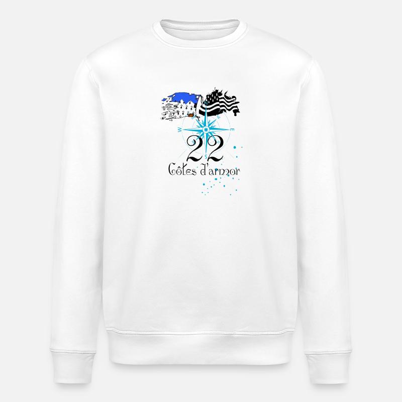 Côtes d'armor - Stanley/Stella Unisex Bio-Sweatshirt ROLLER - Weiß