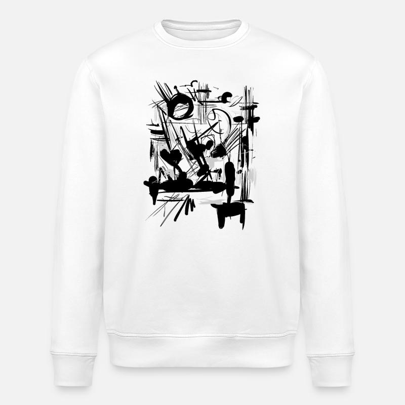 Kunst - Abstrakt - Stanley/Stella Unisex Bio-Sweatshirt ROLLER - Weiß