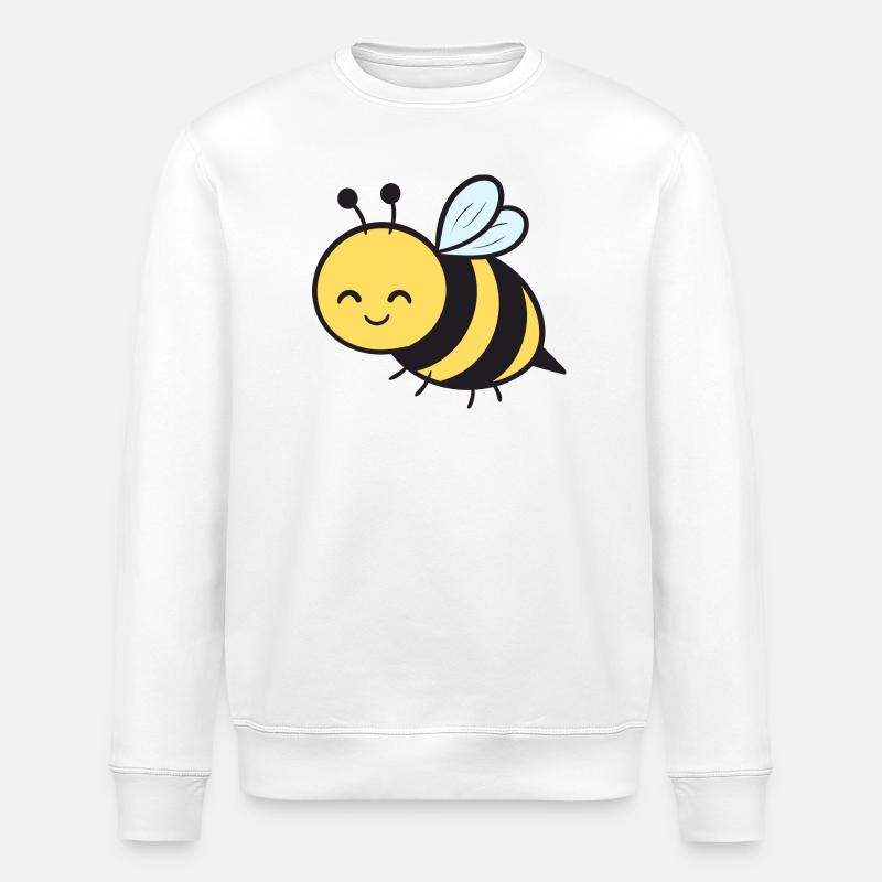 Biene Bienen - Stanley/Stella Unisex Bio-Sweatshirt ROLLER - Weiß