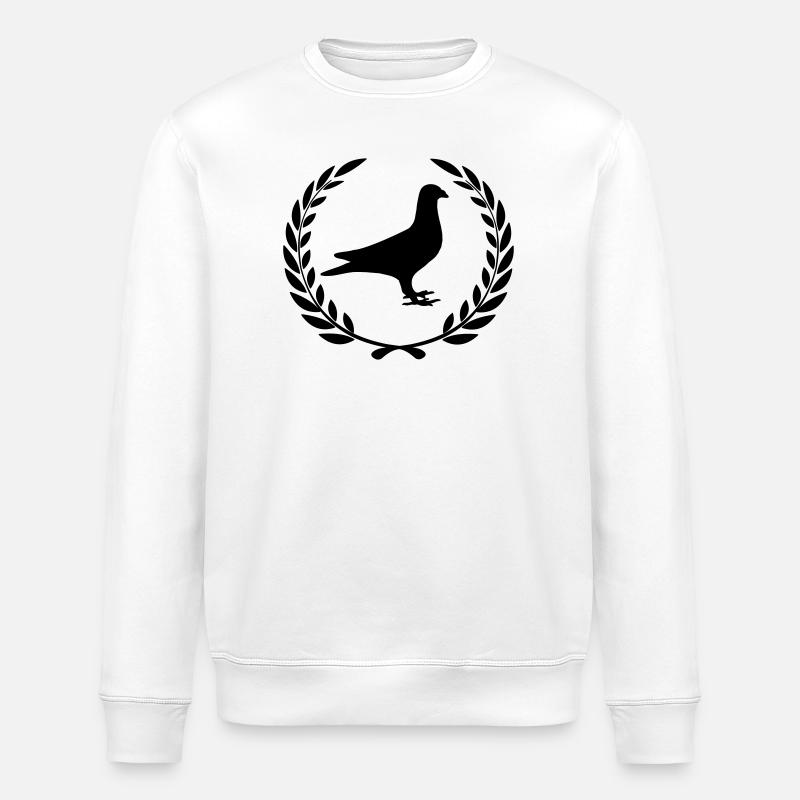 Tauben-Wettbewerb Taube - Stanley/Stella Unisex Bio-Sweatshirt ROLLER - Weiß