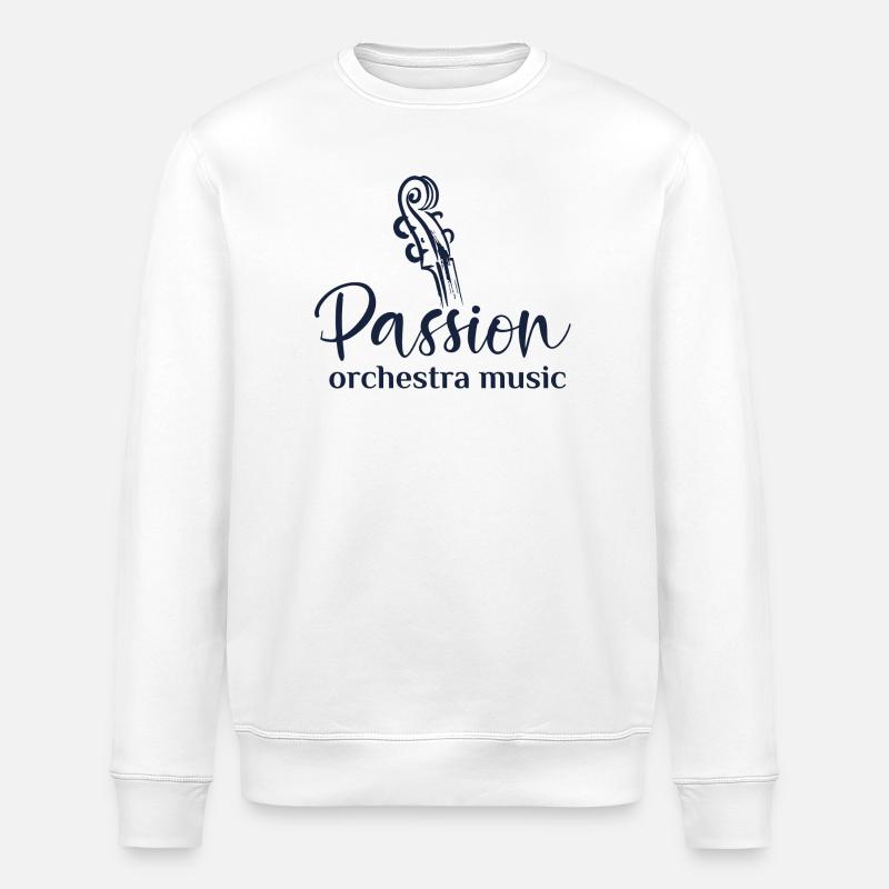 PASSION orchestra music - Sweat bio ROLLER Stanley/Stella Unisexe - blanc