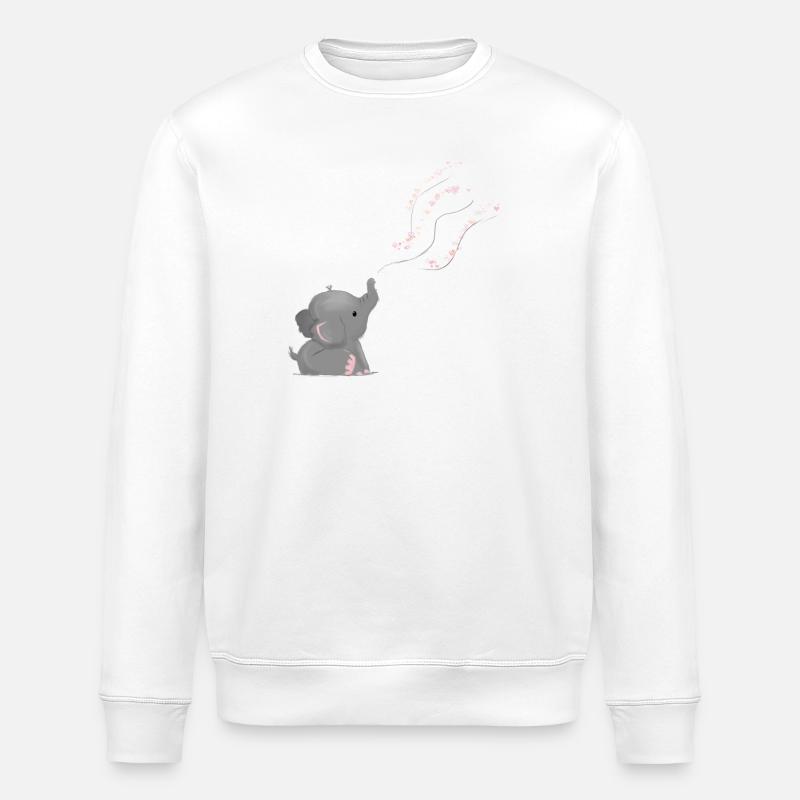 Elephant - Stanley/Stella Unisex Bio-Sweatshirt ROLLER - Weiß