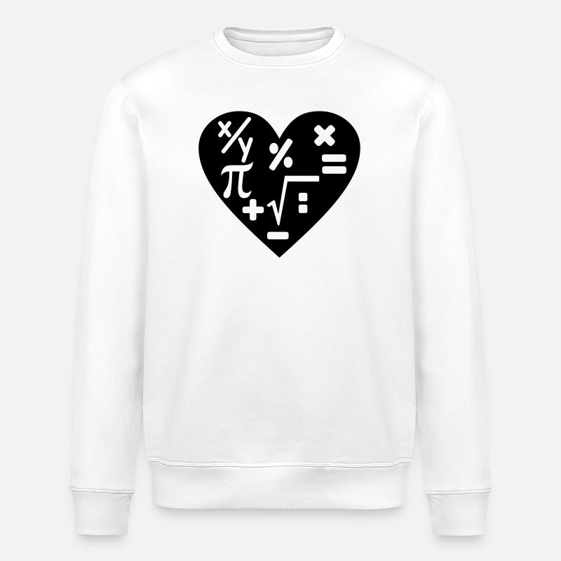 Math arithmetic - Stanley/Stella ROLLER Unisex Organic Sweatshirt - white