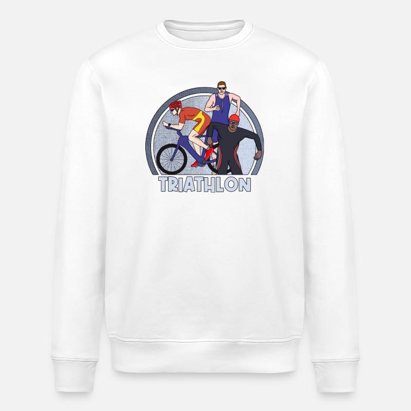 Triathlon - Stanley/Stella Unisex Bio-Sweatshirt ROLLER - Weiß