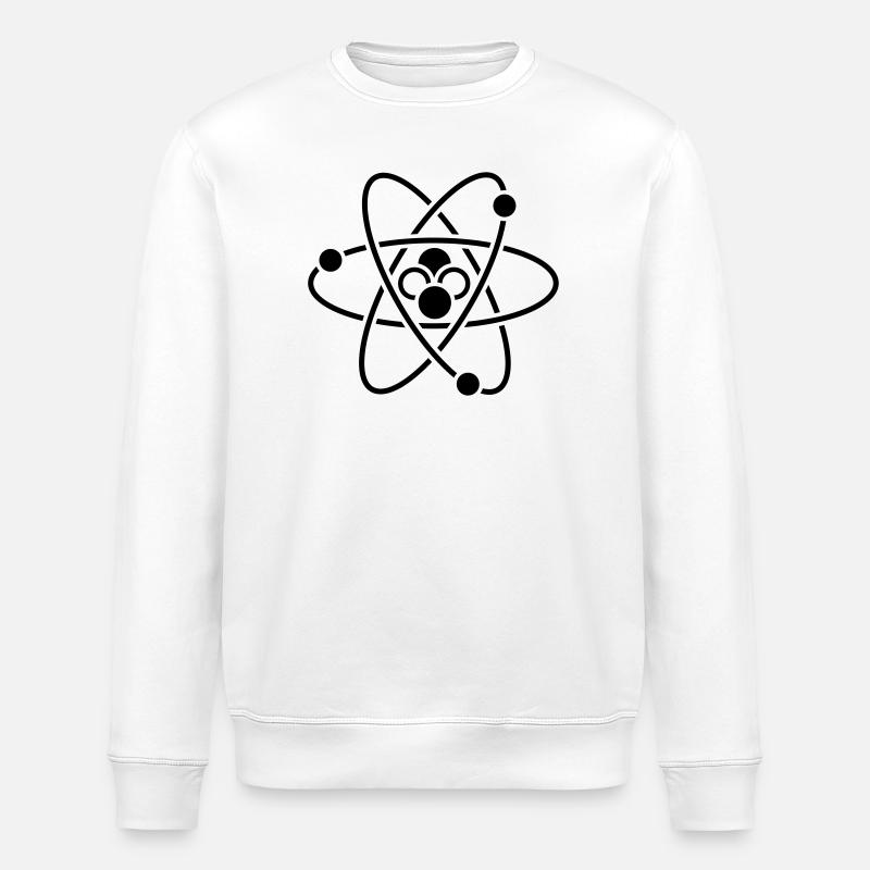 sience atom wissenschaft - Stanley/Stella Unisex Bio-Sweatshirt ROLLER - Weiß