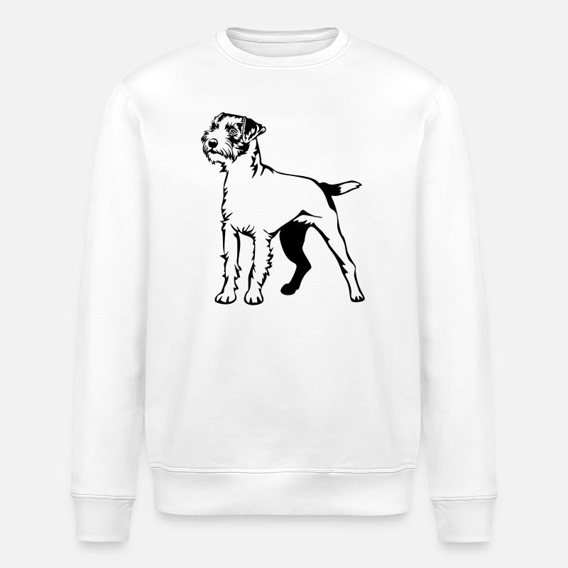 Parson Russell Terrier - Stanley/Stella ROLLER Unisex Organic Sweatshirt - white