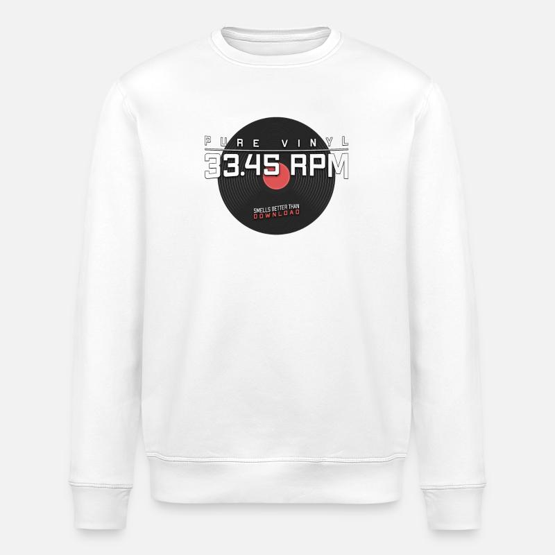 Pure Vinyl - Schallplatte - Stanley/Stella Unisex Bio-Sweatshirt ROLLER - Weiß