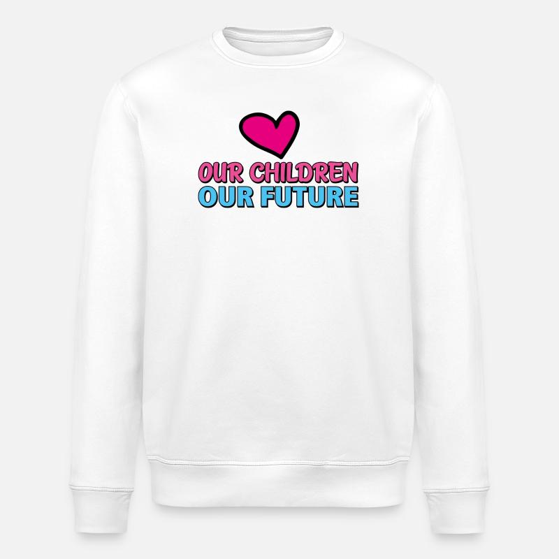 our children our future 2 - Stanley/Stella Unisex Bio-Sweatshirt ROLLER - Weiß