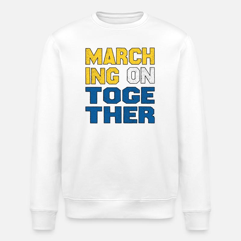 Marching on Together - Stanley/Stella ROLLER Unisex Organic Sweatshirt - white