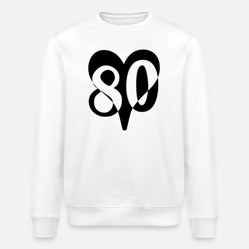 80e anniversaire - Sweat bio ROLLER Stanley/Stella Unisexe - blanc