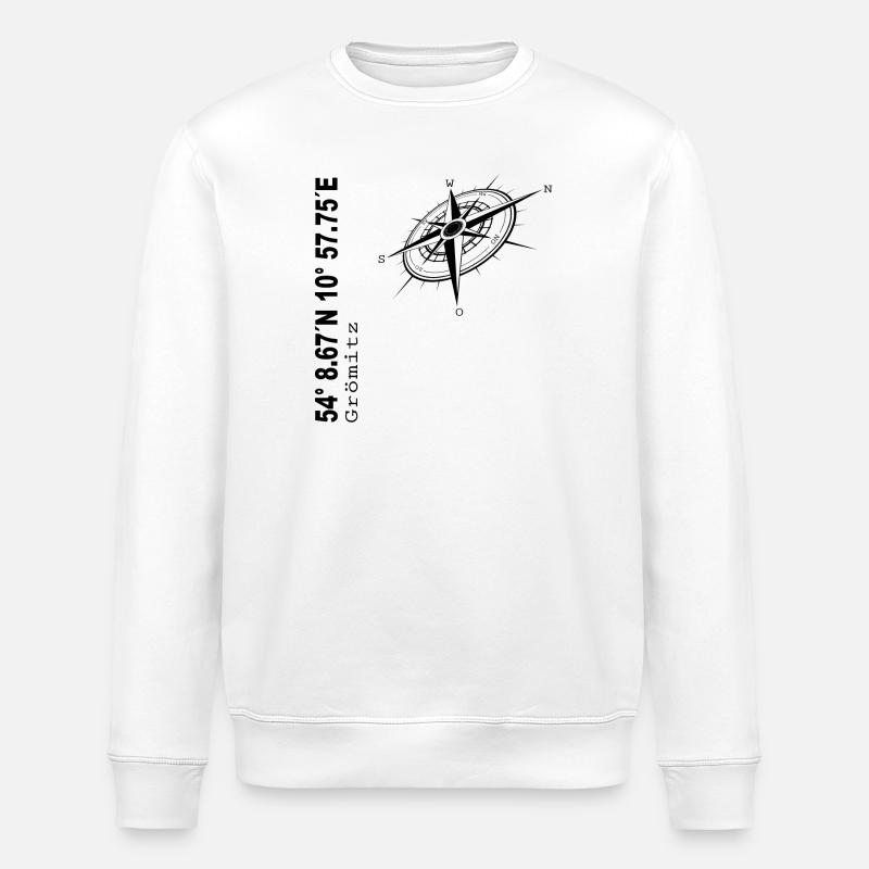 Grömitz - Stanley/Stella Unisex Bio-Sweatshirt ROLLER - Weiß