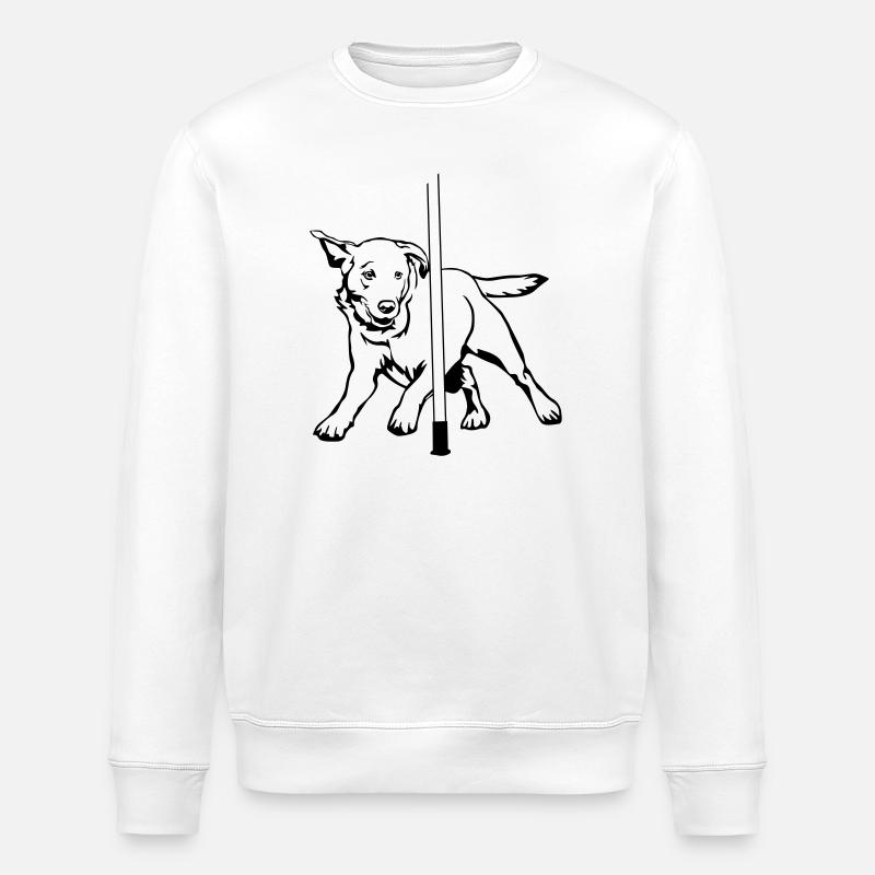 Labrador - Stanley/Stella Unisex Bio-Sweatshirt ROLLER - Weiß