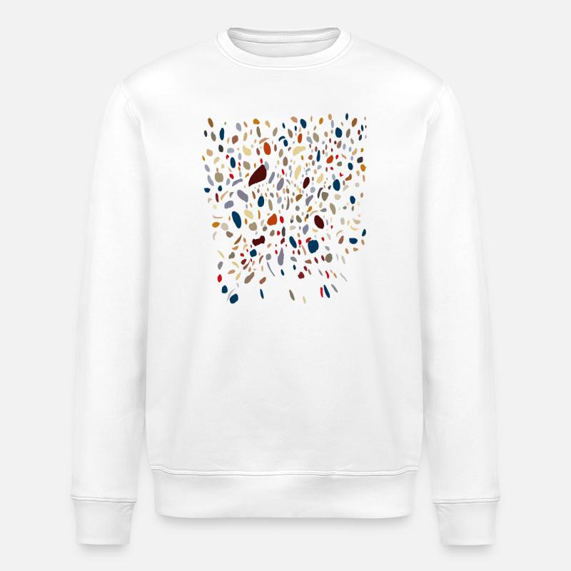 Dot Pattern - Mosaic Organic - Stanley/Stella ROLLER Unisex Organic Sweatshirt - white