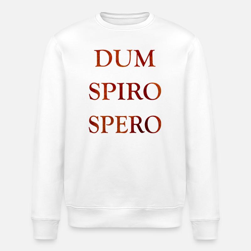 dum spiro spero, citations latines - Sweat bio ROLLER Stanley/Stella Unisexe - blanc