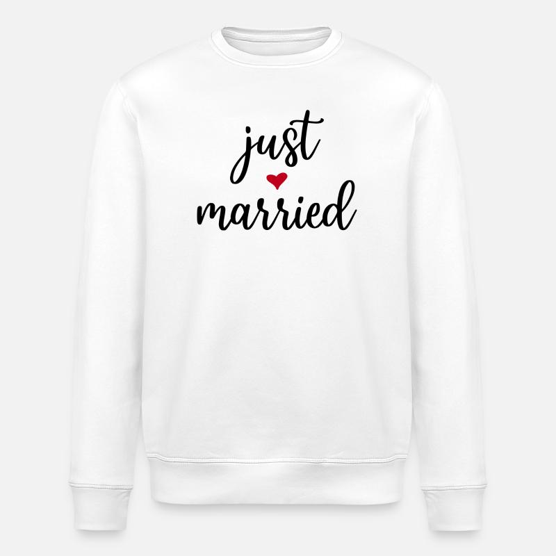 Just Married Idée cadeau - Sweat bio ROLLER Stanley/Stella Unisexe - blanc