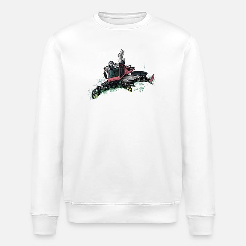 1056 Schneepflug - Stanley/Stella Unisex Bio-Sweatshirt ROLLER - Weiß