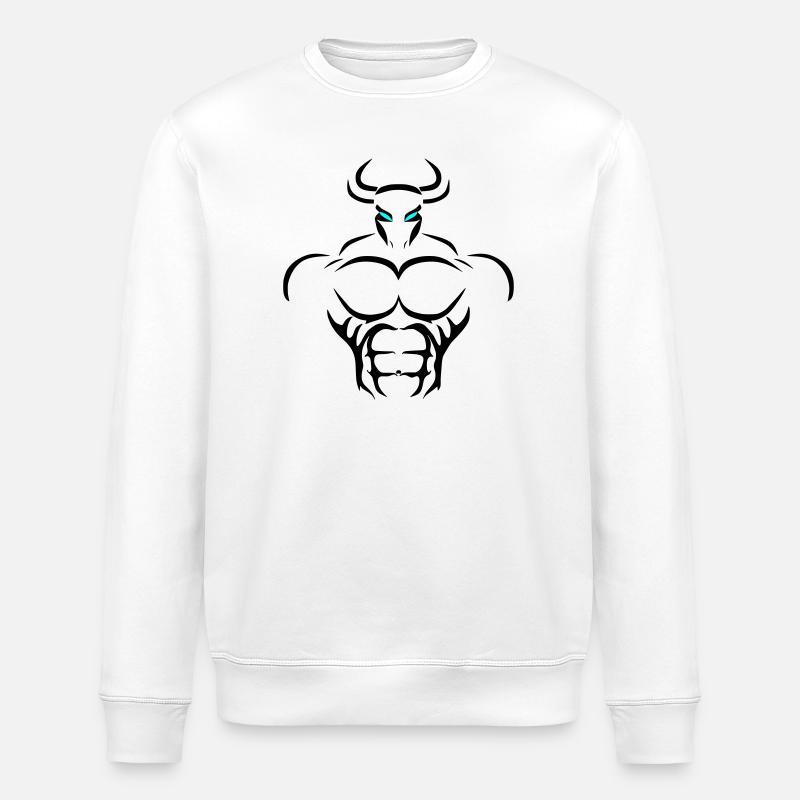 Alpha Taurus Deluxe - Sweat bio ROLLER Stanley/Stella Unisexe - blanc