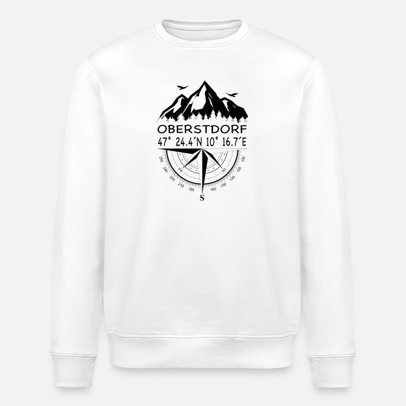 Oberstdorf - Stanley/Stella Unisex Bio-Sweatshirt ROLLER - Weiß