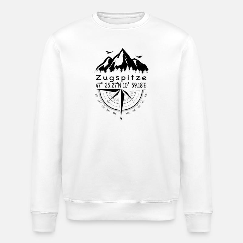 Zugspitze - Stanley/Stella Unisex Bio-Sweatshirt ROLLER - Weiß