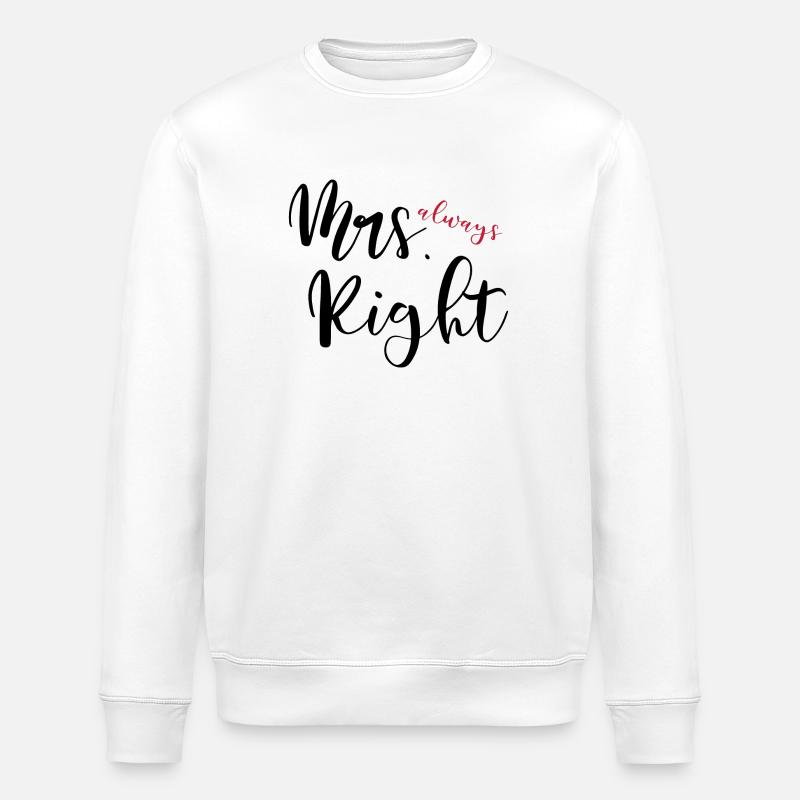 Mme toujours juste - Sweat bio ROLLER Stanley/Stella Unisexe - blanc
