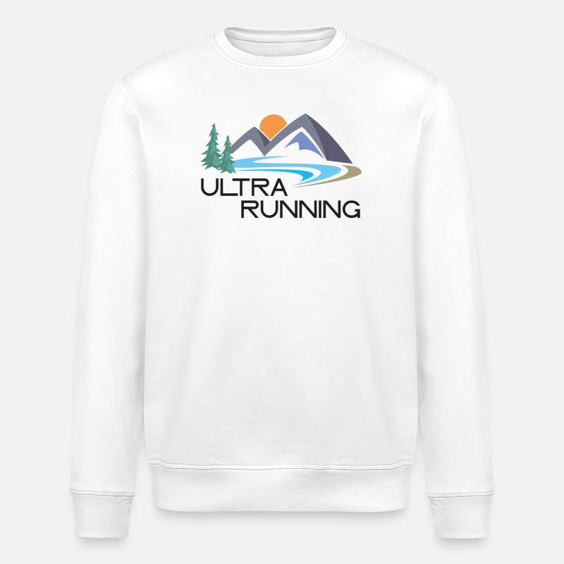 Ultra Running - Sweat bio ROLLER Stanley/Stella Unisexe - blanc