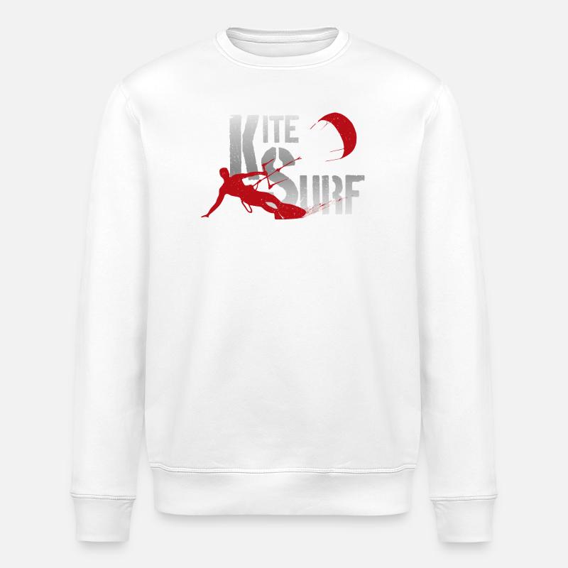 KITE SURF - Sweat bio ROLLER Stanley/Stella Unisexe - blanc