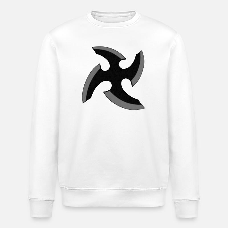 Étoile Ninja - Sweat bio ROLLER Stanley/Stella Unisexe - blanc