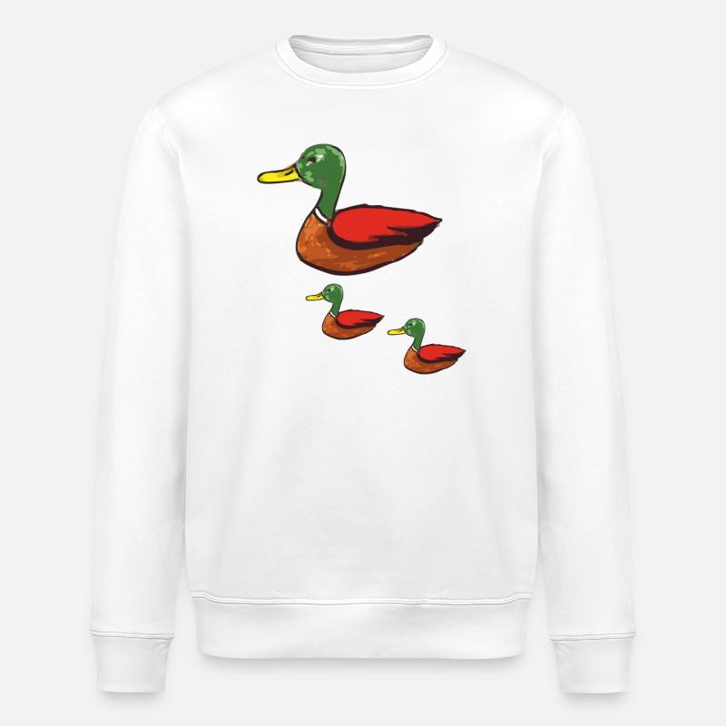ente Mama - Stanley/Stella Unisex Bio-Sweatshirt ROLLER - Weiß