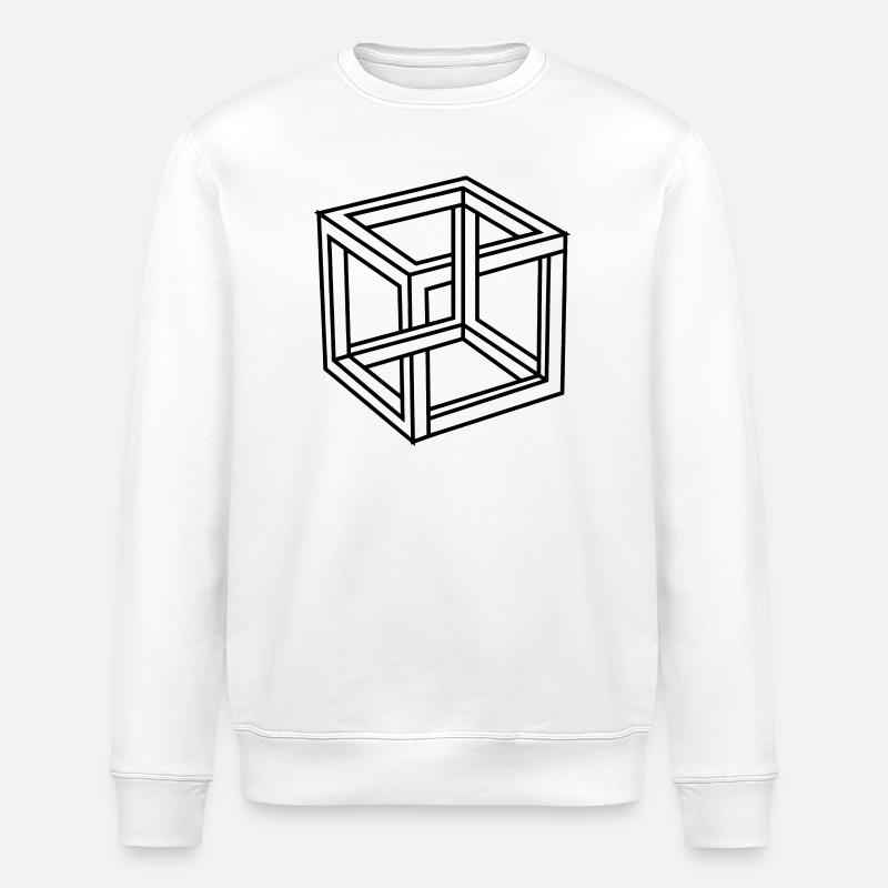 Esher impossible bloc ou carré - Sweat bio ROLLER Stanley/Stella Unisexe - blanc