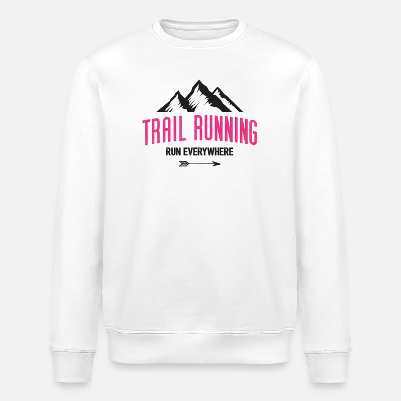 Trail Running – Courez partout - Sweat bio ROLLER Stanley/Stella Unisexe - blanc