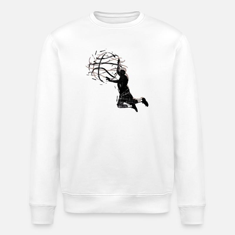 Silhouette de l’anneau de la couronne - Sweat bio ROLLER Stanley/Stella Unisexe - blanc
