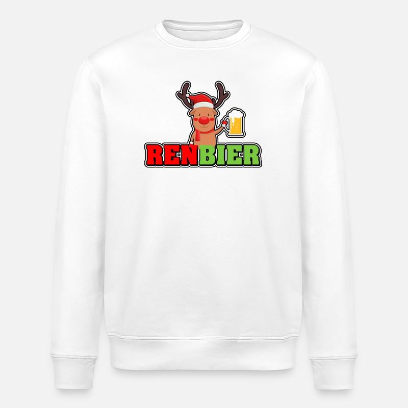 RenBier - Sweat bio ROLLER Stanley/Stella Unisexe - blanc