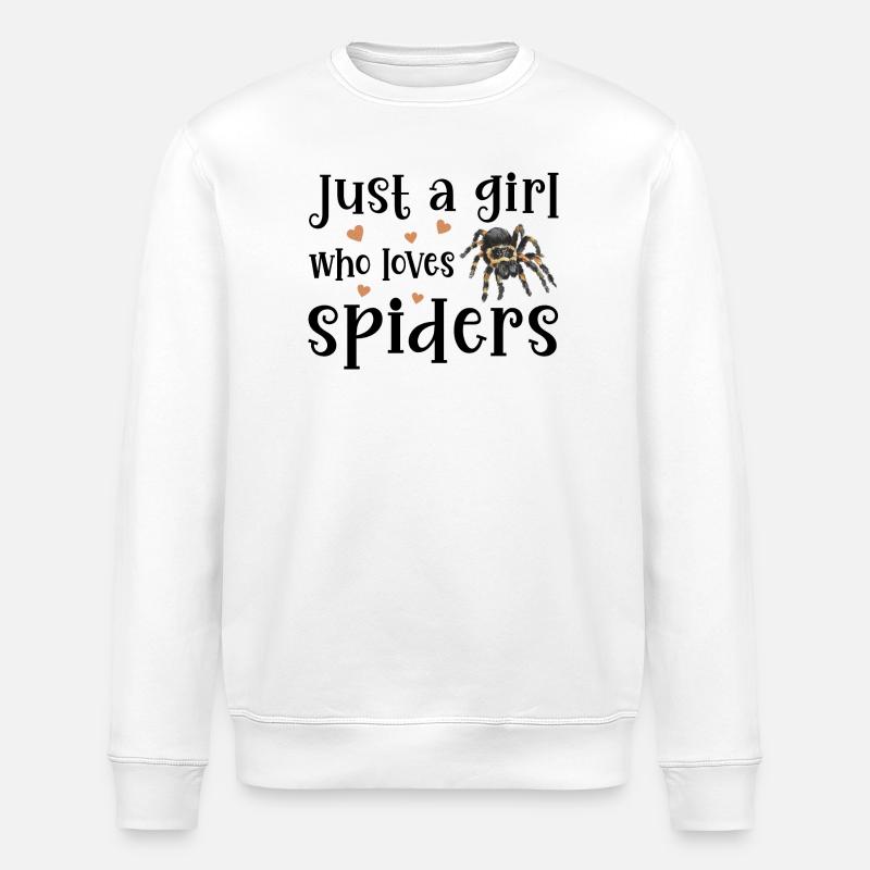 Spider Tarantula - Stanley/Stella ROLLER Unisex Organic Sweatshirt - white
