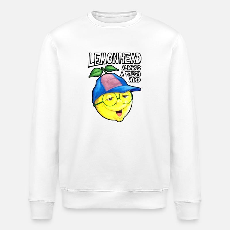 Lemonhead, immer ein frischer Geist - Stanley/Stella Unisex Bio-Sweatshirt ROLLER - Weiß