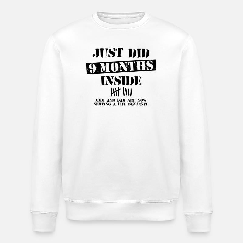 9 mois à l’intérieur - Sweat bio ROLLER Stanley/Stella Unisexe - blanc