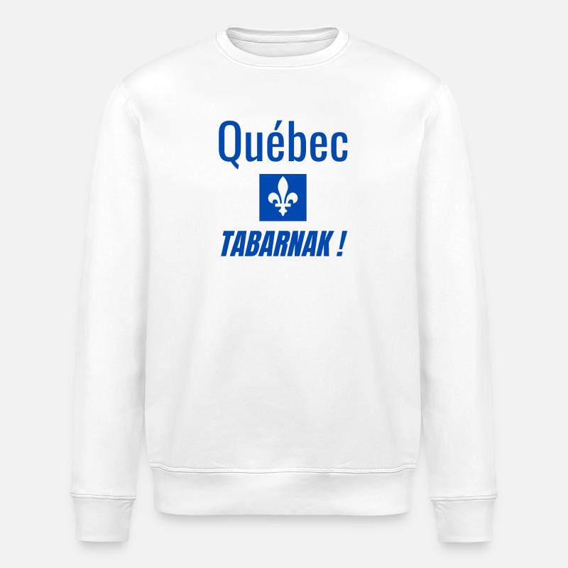 Québec Tabarnak ! - Sweat bio ROLLER Stanley/Stella Unisexe - blanc