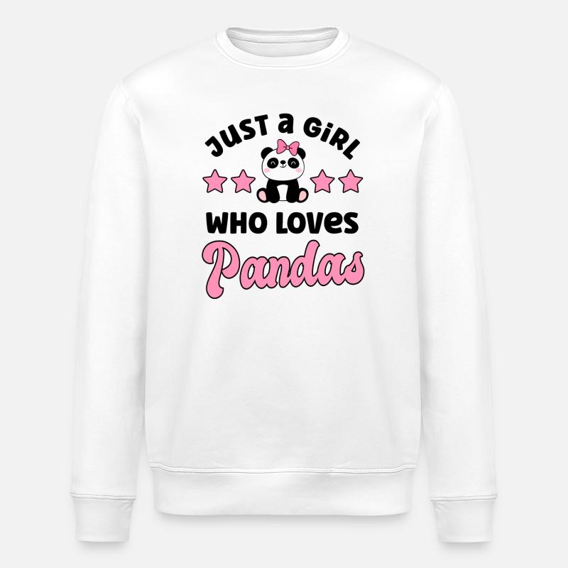 Panda Panda Ours - Sweat bio ROLLER Stanley/Stella Unisexe - blanc