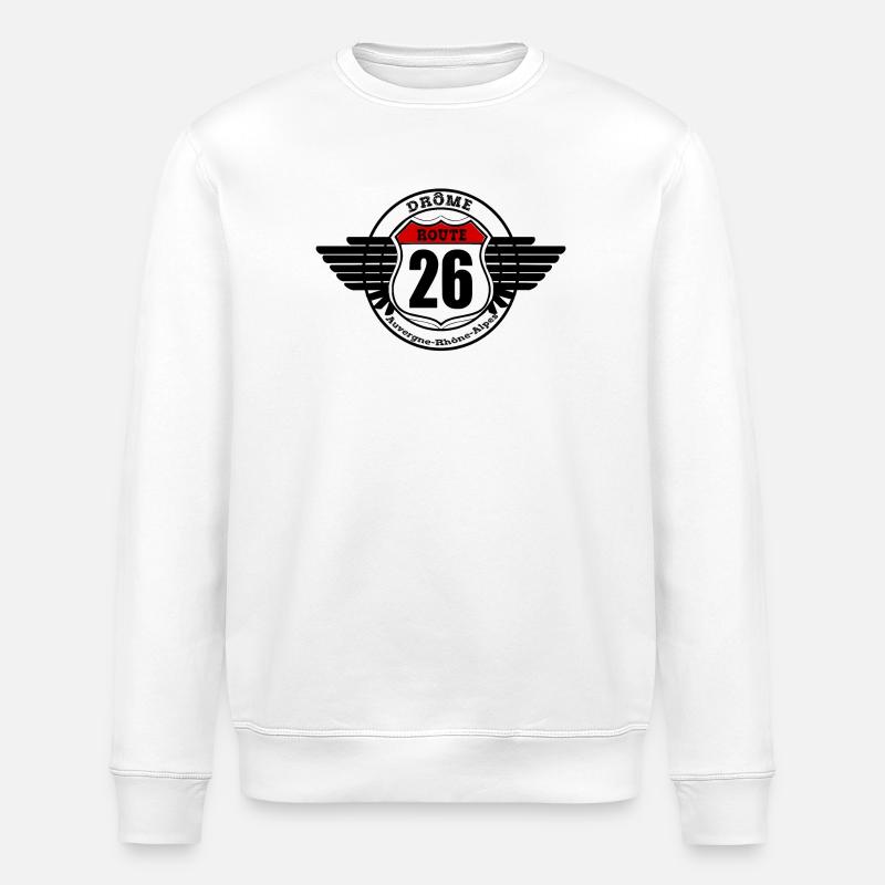LA ROUTE 26 - Sweat bio ROLLER Stanley/Stella Unisexe - blanc