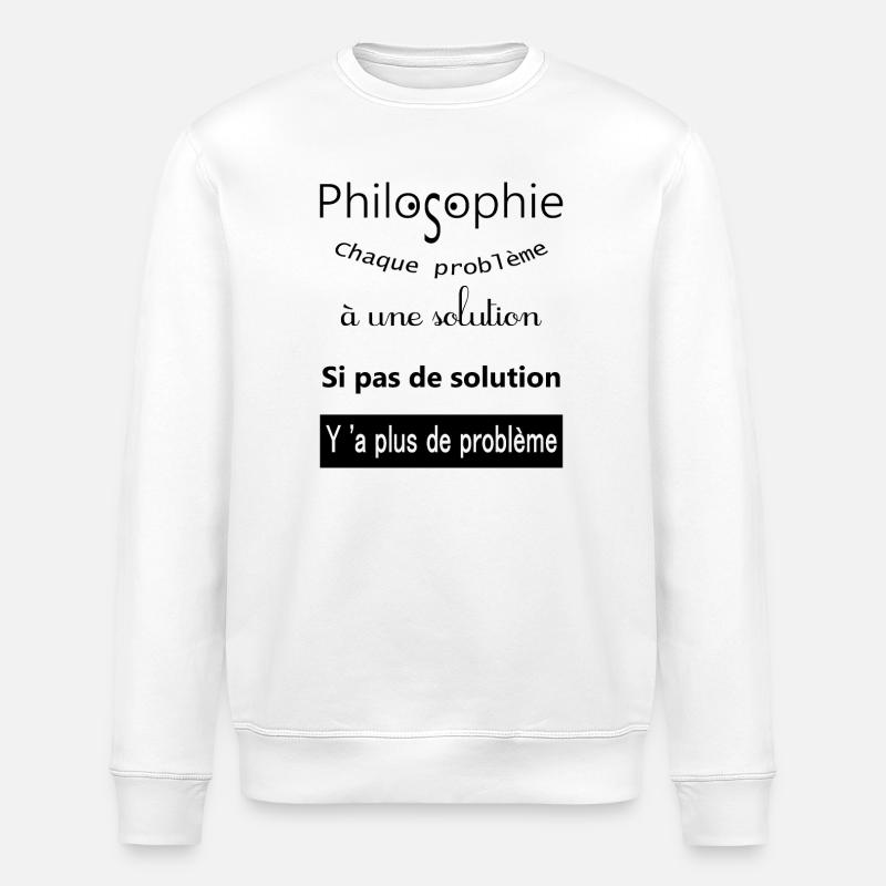 My philosophie - Sweat bio ROLLER Stanley/Stella Unisexe - blanc