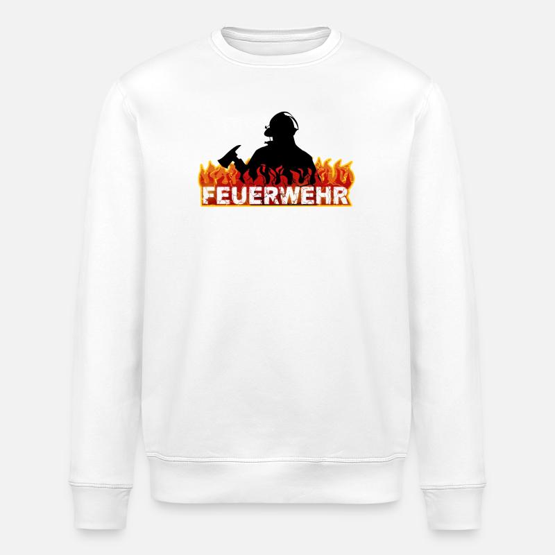 Feuerwehr - Stanley/Stella Unisex Bio-Sweatshirt ROLLER - Weiß